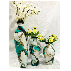 ชุดกระถางต้นไม้รูปทรงขวดทำจากหินอ่อน3ชิ้นดีไซน์ใหม่ - Product Image 1