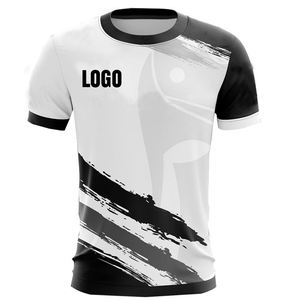Jersey Deportivo Sublimado con Diseño Geométrico Azul OEM, Unisex para Adultos, de Secado Rápido, Cuello Redondo, en Poliéster - Product Image 2