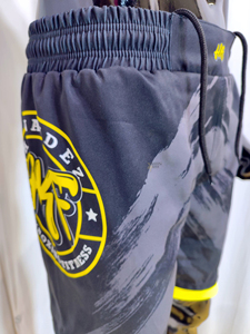 Shorts de combat MMA hybrides pour BJJ, grappling, Muay Thai, entraînement, tissu extensible 4 directions, triple couture, respirant, séchage rapide, devant - Product Image 4