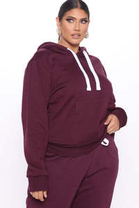 Wholesale Women Hoodie Jogger <b>Set</b> Casual Fleece Tracksuit Streetwear Two Piece Outfit Supplier USA - Product Image 3