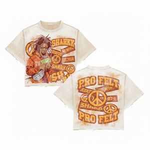 Camisetas de Hombre Estilo Urbano, Cuello Redondo, Hombros Caídos, Manga Corta, Hip Hop, Transpirables, Corte Holgado, Ligeras, de Algodón Felpa - Product Image 4