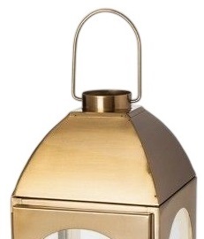 Vente en gros de lanternes à bougies en métal écologiques portables avec finition dorée, lanternes à bougies pour l'extérieur et la maison, fabriquées à la main - Product Image 2