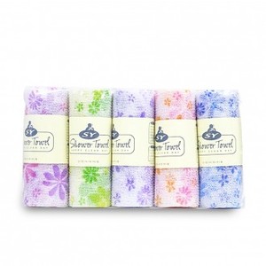 Korean Pattern <b>Shower</b> <b>Towel</b> Exfoliating Bath Cloth Nylon Polyester Body Scrub <b>Towel</b> for Bathing - Product Image 1