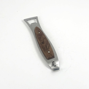 Classic Wooden Inlay Matal Bottle Opener Features Durable Frame Dual Purpose Can Piercer Vintage Bottle Cap Lifter <b>Bar</b> <b>Tool</b> - Product Image 2