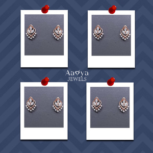 Boucles d'oreilles en diamants créés en laboratoire certifiés pour femmes, bijoux de mariage, or 14 carats, élégantes, raffinées, bijoux fins - Product Image 3