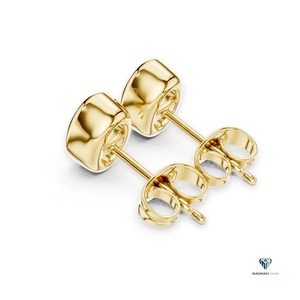 Yellow Oval Lab Grown Diamond <b>Pendant</b> and Earring Set in 14K <b>Solid</b> <b>Gold</b>, 2.50 TCW Minimalist Bezel Jewelry Set - Product Image 3