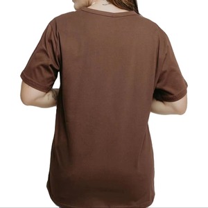 Women's Oversize Casual T-Shirts Breathable Anti-Wrinkle Customizable High Quality 100% Cotton Short Sleeve O-Neck Knitted - Product Image 3