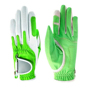 Guantes de Golf de Cuero Duraderos para Todo Clima, Agarre Superior, Transpirables, Diseño Ecológico, Ajuste Personalizable, Detección de Pinchazos, Seguridad - Product Image 1