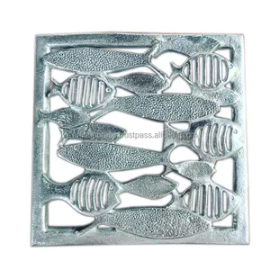 Metal Aluminium Decorative Trivet Met Fish Design Decorative Trivet