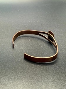 Handmade Hammered Pure <b>Copper</b> Cuff Unisex Fashion Charm Jewelry Circular Shape Antique Style Metal Craft Jewelry - Product Image 4
