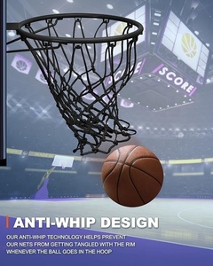 Filets de sport de basket-ball professionnel en gros Équipement de court en maille de nylon durable de haute qualité personnalisé en PE résistant - Product Image 5