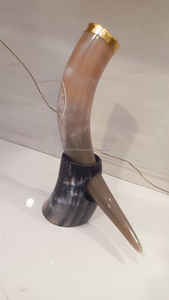 Saniya ฮอร์นขัดทองเหลืองขัดเงา, สำหรับตกแต่งงานฝีมือธรรมชาติสไตล์สัตว์ - Product Image 5