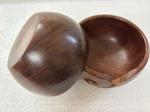 Bol à fil en bois léger fait main, finition lisse, style artisanal, organisateur pour tricot et crochet, outil anti-emmêlement, vente en gros OEM - Product Image 5