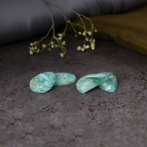 Vente en gros de cabochons en calcite verte, pierres précieuses brutes pour la fabrication de bijoux, pierres semi-précieuses naturelles polies - Product Image 2