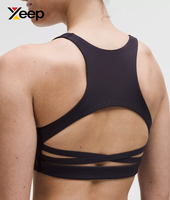 XEEP Soutien-gorge de sport pour femme de haute qualité XC-SB-192, uni, simple, respirant, bretelles réglables, coussinets amovibles, maintien élevé, séchage rapide