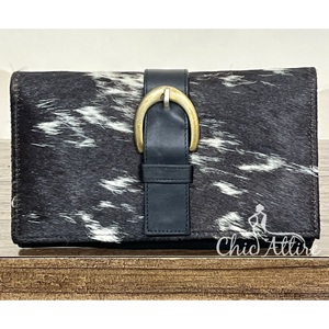 New Real Handmade Genuine Cowhide Leather Wallets for Women Slim Wallet Bifold High Quality Leather Western Clutch Purse Wallets - Product Image 1