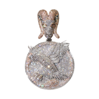 Pendentif breloque chèvre en moissanite pour homme, chaîne cubaine, bijoux de luxe plaqué or en forme de lettre, style rappeur hip-hop