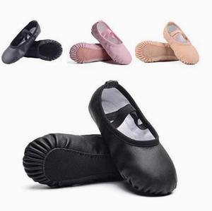 Chaussons de ballet souples pour femmes, en satin, à talon plat, avec doublure en coton et semelle en caoutchouc, pour l'entraînement et les spectacles de ballet - Product Image 6