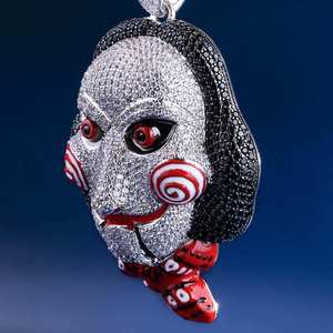 Colgante de Cara de Payaso con Cristales de Imitación Plateados, Estilo Punk, Unisex, para Regalo - Product Image 2