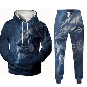 Conjunto Deportivo Personalizado con Logotipo, Lavado Ácido, Color Rosa, Sudadera con Capucha y Pantalones, Manga Larga, Cordón Ajustable, Ropa Casual de Primavera, 100% Poliéster - Product Image 4