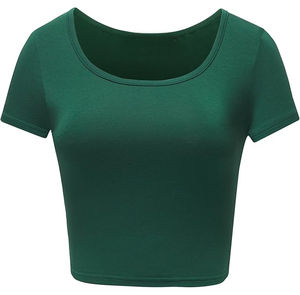 Top Corto para Mujer, Diseño Único, Transpirable, Cómodo, Informal, de Alta Calidad, Manga Corta, Precio Económico, ODM - Product Image 1