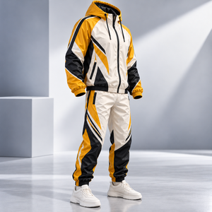 Conjunto Deportivo Personalizado Cortavientos para Hombre, Chaqueta y Pantalones Ligeros e Impermeables para Correr, Ropa Deportiva para Exteriores - Product Image 3
