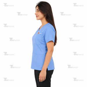 Camiseta Interior Médica para Mujer, Transpirable, Elástica, de Secado Rápido, Uniforme de Hospital, Fábrica OEM - Product Image 4