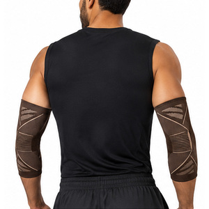 Manchons de protection flexibles OEM ODM pour hommes, respirants, pour le soutien et la protection des coudes lors de l'entraînement sportif, de la remise en forme et de la gym - Product Image 4