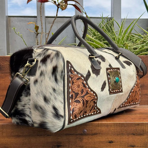 Manufacturer Custom Designer Large Hand Tooled Leather Duffel <b>Bag</b> Genuine Cow Leather <b>Travel</b> <b>Bags</b> Luxury <b>Weekend</b> Overnight <b>Bags</b> - Product Image 5