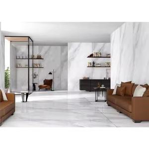 Dalles de pierre frittée en porcelaine polie blanc brillant Islande 1600x3200mm Grand format - Product Image 4