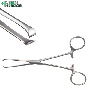 Pinces à tissus manuelles en acier inoxydable de qualité supérieure, instruments chirurgicaux, homologuées CE ISO, pour usage hospitalier - Product Image 2