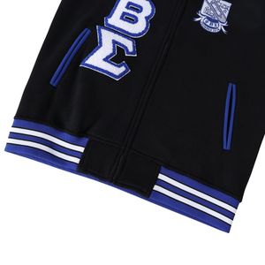 เสื้อแจ็คเก็ตฟลีซ Phi Beta Sigma สีดำสำหรับผู้ชาย ทรงพอดีตัว ผ้าพรีเมียม เสื้อผ้าสำหรับชมรมกรีก เสื้อคลุมลำลอง - Product Image 6