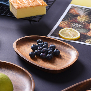 Elegant Handmade Wooden Serving Tray for <b>Coffee</b> <b>Table</b> Kitchen Dining Room <b>Rustic</b> Decorative Food Serving Platter - Product Image 2
