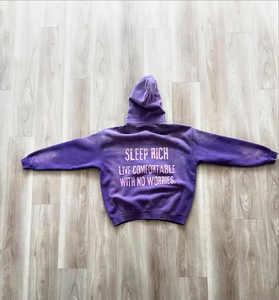 Sweats à capuche personnalisés pour hommes Streetwear sérigraphie hiver surdimensionné à capuche Vintage Heavyweight Zipper Distressed ensemble - Product Image 2