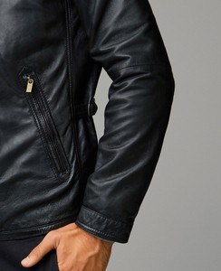 Stylish winter wear genuine <b>leather</b> <b>jacket</b> with zip closure and soft inner lining for comfort <b>men</b> <b>leather</b> <b>jacket</b> for <b>men</b> - Product Image 1