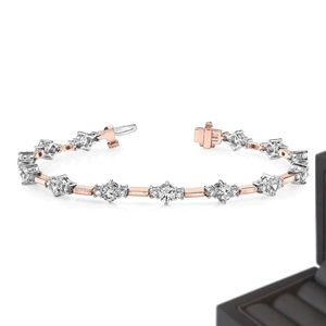 Bracelet Iced Jewelz Iced 4mm Miami Cuban Chain avec Moissanite taille brillant qualité D VVS en Argent Sterling 925, style Hip Hop, unisexe, cadeau - Product Image 5