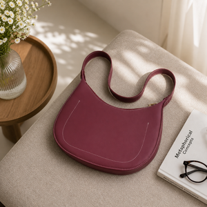 Sac à bandoulière élégant en forme de croissant pour femme, sac à main en cuir PU, sac hobo minimaliste, sac sous le bras stylé, sac à main tendance pour usage quotidien - Product Image 3