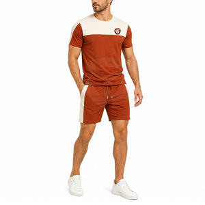 Sporty Men T-Shirt And Shorts <b>Set</b> Designed For Gym Workouts Running Exercise And Comfortable Casual Daily Wear - Product Image 4