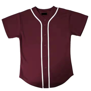 Baseball\Softball Jersey 100%<b>Polyester</b> Mesh Lightweight Solid Sublimation Custom Pattern Logo Name Baseball Team Training <b>Shirt</b> - Product Image 4