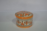 Boîte marocaine, boîte design faite à la main en différentes couleurs petits bols à Dessert assiette à gâteau en céramique bonbons créatifs en céramique avec couvercle