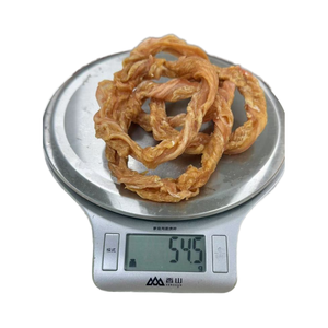 Anneaux de tendon de dinde de qualité supérieure pour chiens, petits anneaux 4CT de qualité supérieure, diamètre 7-8.5cm, friandises pour chiens américains, tendon de dinde - Product Image 1