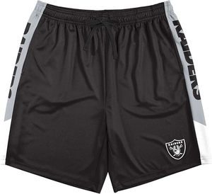 Pantalones Cortos Negros de Poliéster de los New Orleans Saints con Franjas Laterales Doradas y Logotipo del Equipo, Ropa Deportiva Resistente - Product Image 3