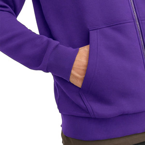 Sudadera con capucha de aspecto elegante para hombre, con logo personalizado, transpirable, de manga larga, básica, de mezcla de algodón para hombre - Product Image 4