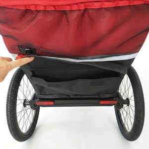 Remorque-poussette pour bébé TC-2024S, fonctionnalité 3-en-1 (poussette/remorque de jogging/remorque de vélo), suspension indépendante, design léger - Product Image 5