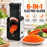 Robot culinaire multifonction 6-en-1 robuste pour hacher, trancher et émincer les légumes, idéal pour les restaurants et les cuisines domestiques