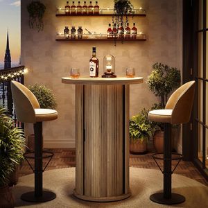 Authentic Barrel Style <b>Bar</b> <b>Table</b> | Industrial Rustic High-Top | Direct Factory Export - Product Image 3