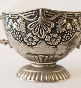 Polish Silver Decorative Metal Fruit Salad Serving <b>Large</b> <b>Bowl</b> Handmade Hammered Taper Pedestal Luxury Stainless Steel Nuts <b>Bowls</b> - Product Image 4