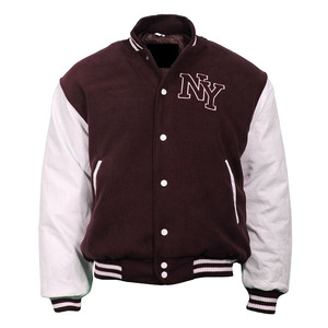 Custom Logo <b>Jacket</b> Winter Leather Sleeves Wool <b>Baseball</b> Letterman Vintage Varsity <b>Jacket</b> <b>For</b> <b>Men</b> Streetwear Winter Products - Product Image 4