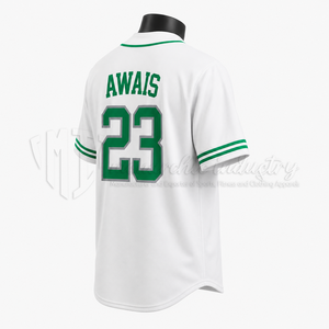 Camiseta de Béisbol Personalizada de Secado Rápido, Uniforme de Equipo con Botones al Frente, Camiseta de Béisbol al por Mayor, Fabricante de Ropa Deportiva OEM ODM - Product Image 4