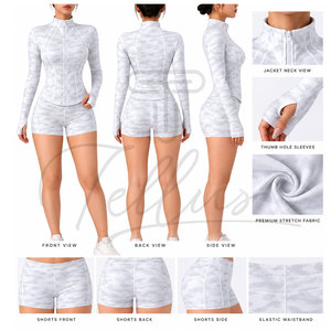 Nouvel ensemble de yoga pour femme sur mesure, respirant, uni, taille haute, 2 pièces, sans manches, résistant à l'eau, de qualité supérieure - Product Image 5